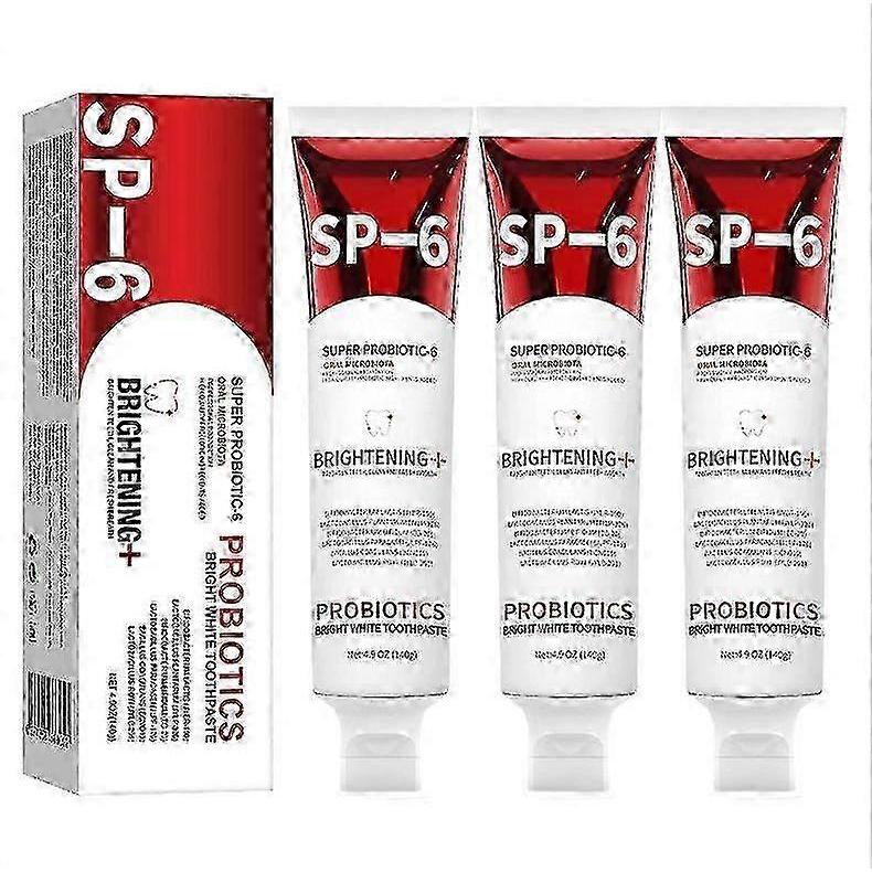 3Pcs SP-6 Probiotics WhiteningToothpasteBrightening &Stain Removing Toothpaste 140g 25-26