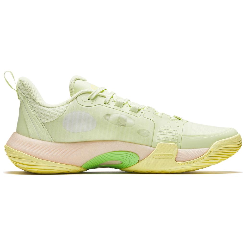 Anta Bubble Bounce 2 Honeydew Shock Absorbing Durable Low Top Basketball Shoes Men sneaker Yellow Green 912421608Q-1