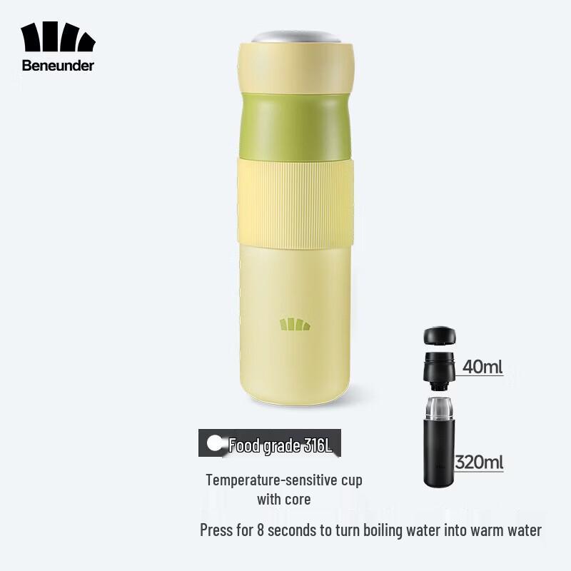 Beneunder Portable Insulated Ceramic Mug