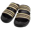 Zara Color Block Woven Layer Flat Slide Sandals Men Footwear Black 2760620197