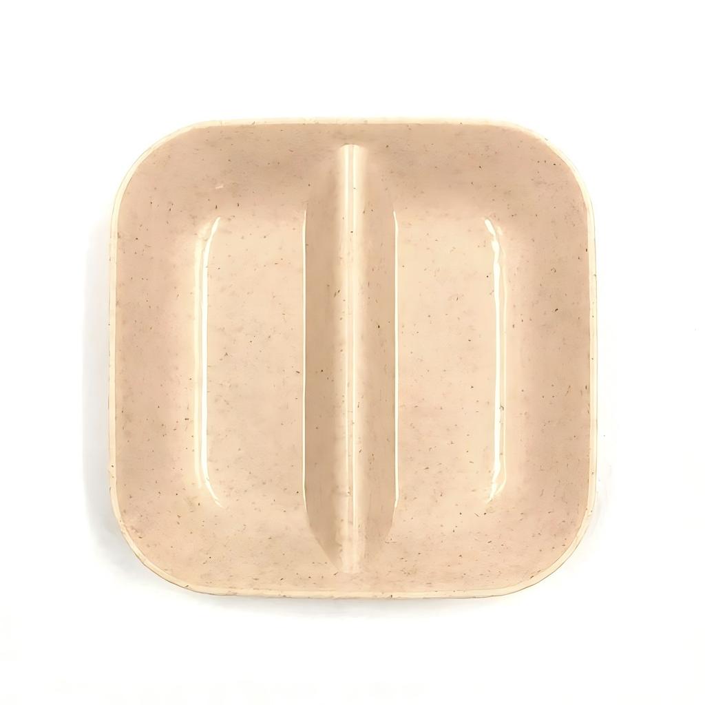 Wheat Straw Seasoning Dish Multi-purpose Drain Dish Calvings Sauce Vinegar Tableware Divider Convenience Products