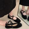 Fashion Flat Shoes for Women 2025 Spring and Autumn Fashion Pink Ballet Shallow Mouth New Mary Jane Shoes Ladies  Loafers Women