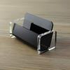 1/2pcs Multi Purpose Storage Minimalist Acrylic Business Card Holder Clear Black Elegant Office Desktop Display
