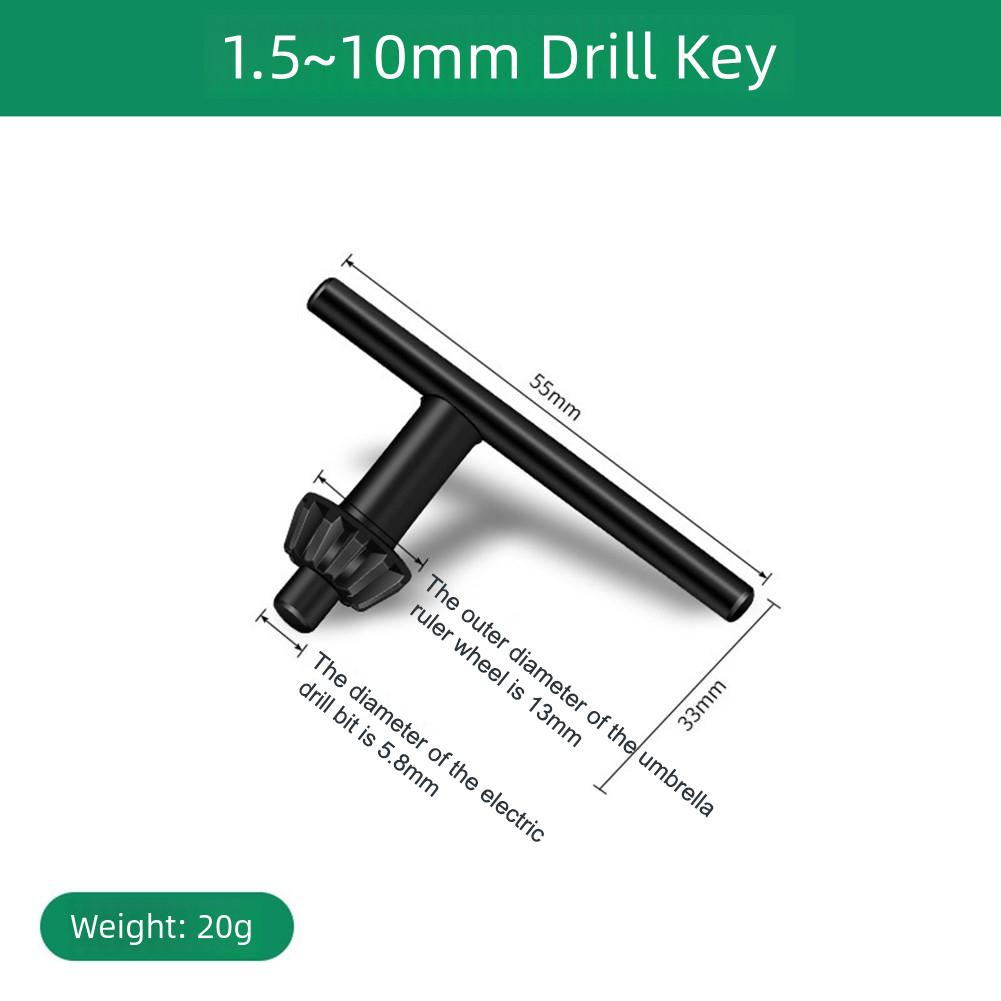 3PCS Drill Chuck Wrench Set 10/13/16mm Drill Chuck Change Bit Converter Adaptor Drill Chuck Key Wrench Tool Accessories