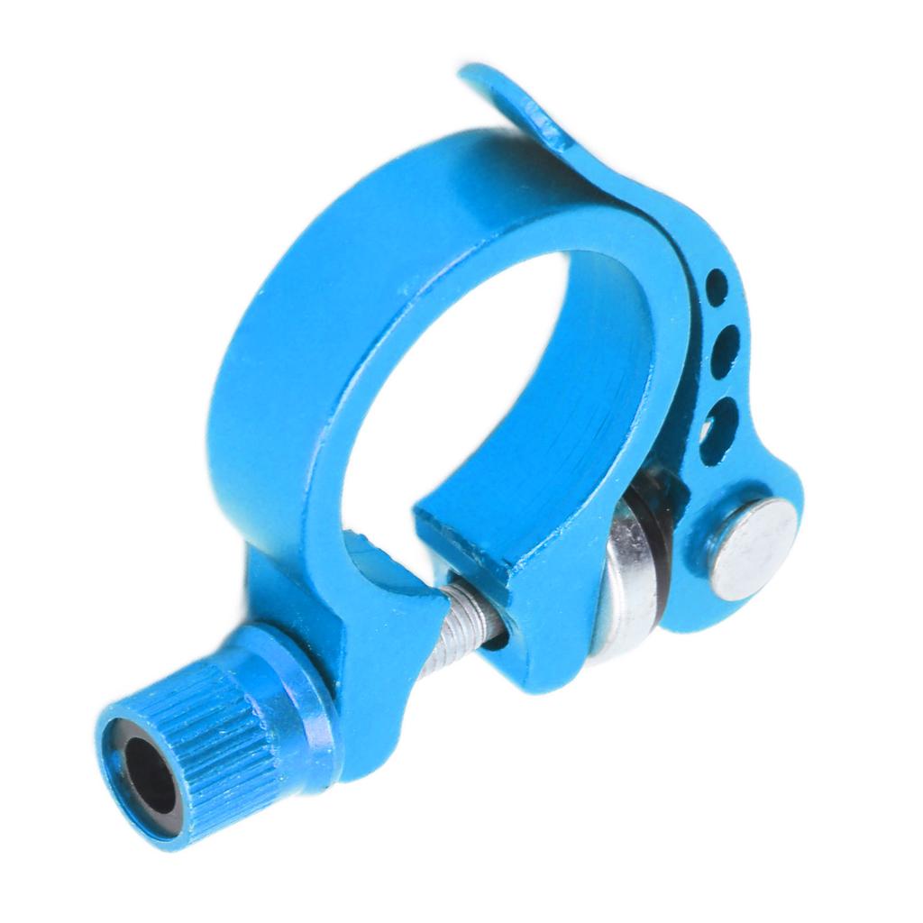 Sattelstützklemme Aluminiumlegierung Schnellspanner Sattelrohrklemme für Mountainbikes 3cm