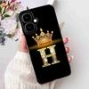 For Infinix Smart 10 4G 6.67" 2025 Case Popular Letter A-Z Crown Soft Silicone TPU Cover For Infinix Smart10 smart10 Phone Cases