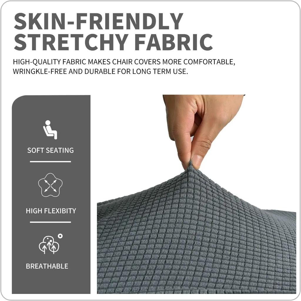 Huse Scaun Mărimi Mari Spătar Înalt Mari Husă Scaun Birou Bucătărie Ajustabilă Scaun cu Șezut Husă Spandex pentru Banchet Acasă