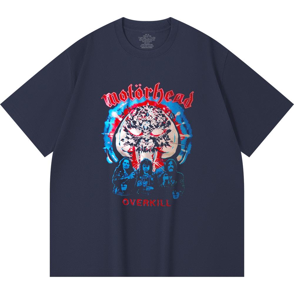 230 Gsm 100% Cotton Heavy Metal T-Shirt Rock Band Popular Music Print Unisex Heavy Cotton T Shirt