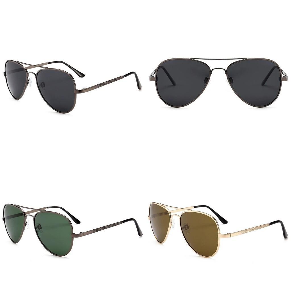 Trendy 2023 Summer Men's Sunglasses Metal Polarized Sun Glasses Black Frame Grey Lens Uv400