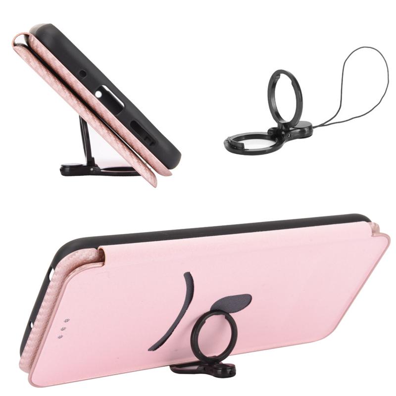 For Xiaomi Redmi Note 12 4G PU Leather Stand Cover Carbon Fiber Texture Phone Case with Card Holder