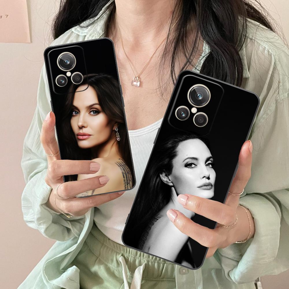 Angel Jolie Mobile Cell Phone Case for Realme 15 14 13 12 11 10 9 Pro Plus T I Lite 5G Colorful Printing Cover Smartphone Luxury