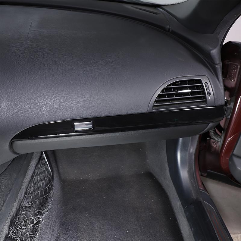 ABS Glossy black For BMW 6 Series E63 E64 2004-2009 Car Front passenger dashboard decorative sticker car interior accessories