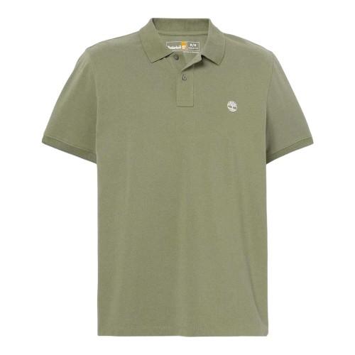 Timberland Mens Oyster River Logo Cotton Polo Shirt