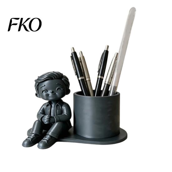 3D Printed Pen Holder Holder, Creative Desktop Organizer for Pencils Gel Pens Storage Container Makeup Brushes, Office And Study Use