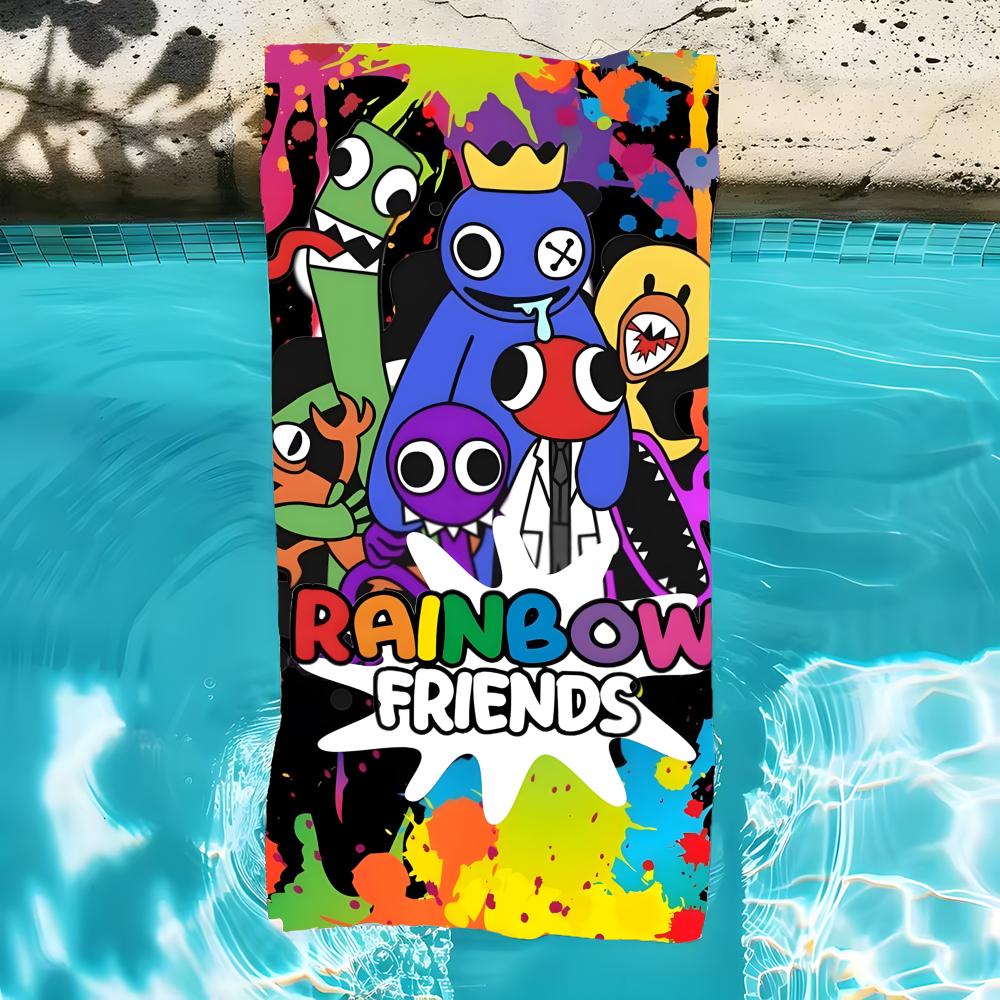 R-Rainbow Friends-S Towel Microfiber Beach Towel, Quick-Dry, Sand-Free, Ultra-Fine Fiber, Super Soft.
