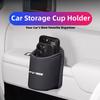 Leather Car Cup Holder Hang Drink Storage Box Accessorie For K5 K2 Optima Soul Spectra Niro Cadenza Sephia Carens