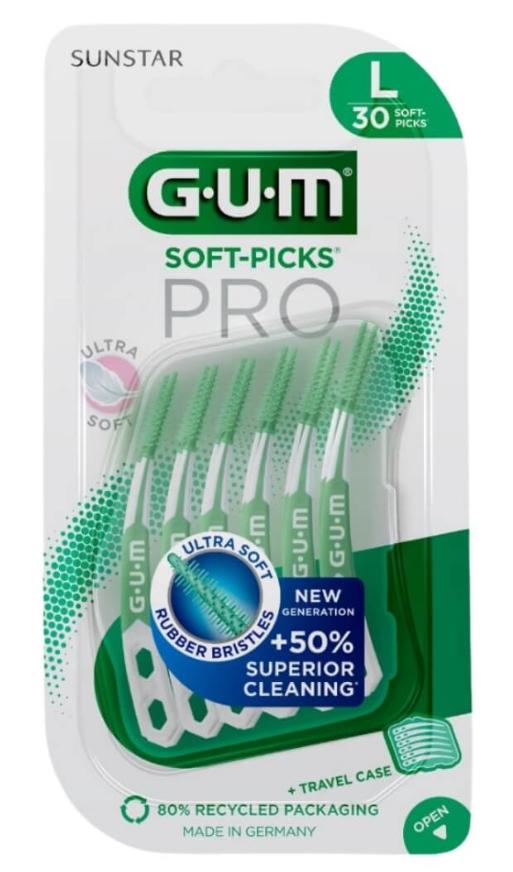Sunstar Interdental Soft-Picks Pro Large, 30-Pack - Advanced Dental Care for Effective Cleaning