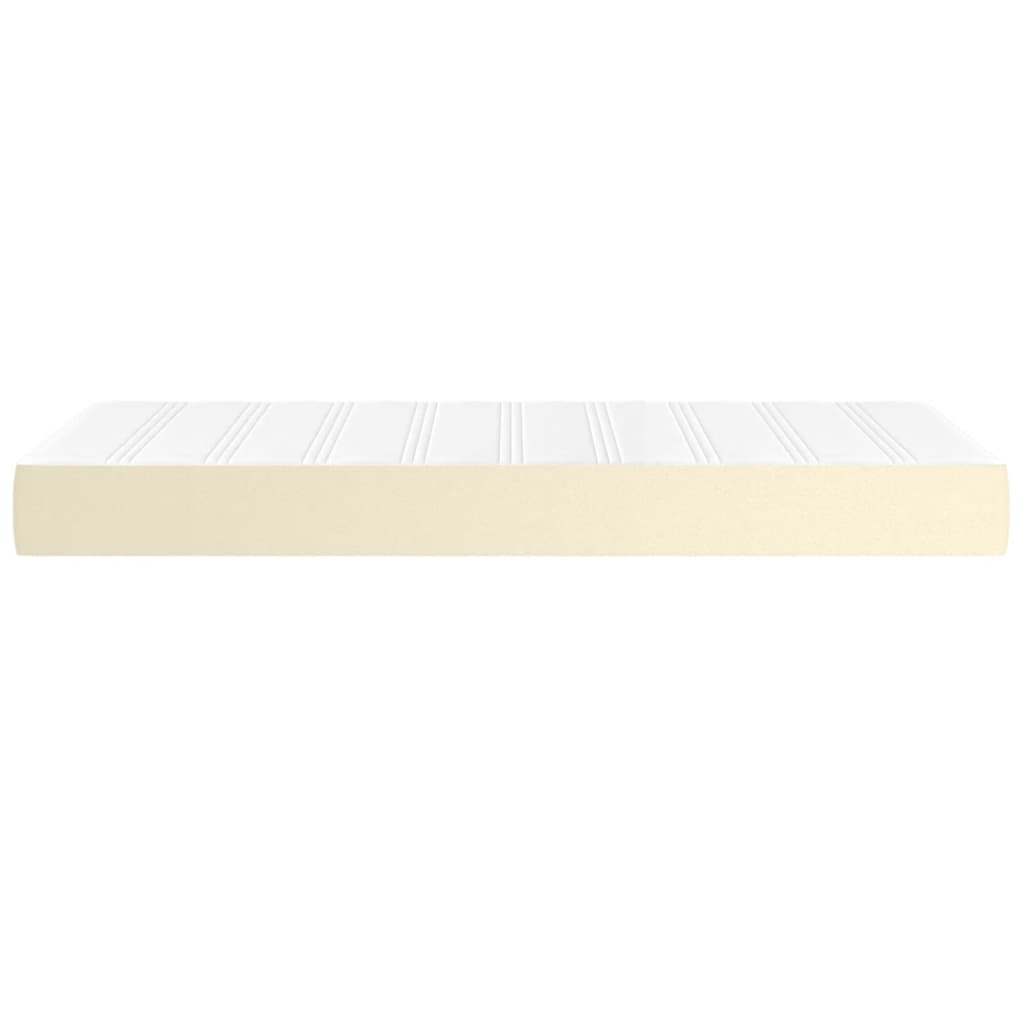 Pocket Spring Mattress Medium Cream 80 x 200 x 20 cm Artificial Leather
