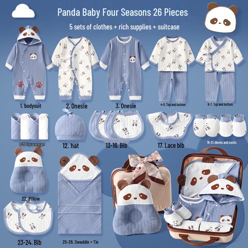 INSAHO Reines Baumwoll-Geschenkset für Neugeborene