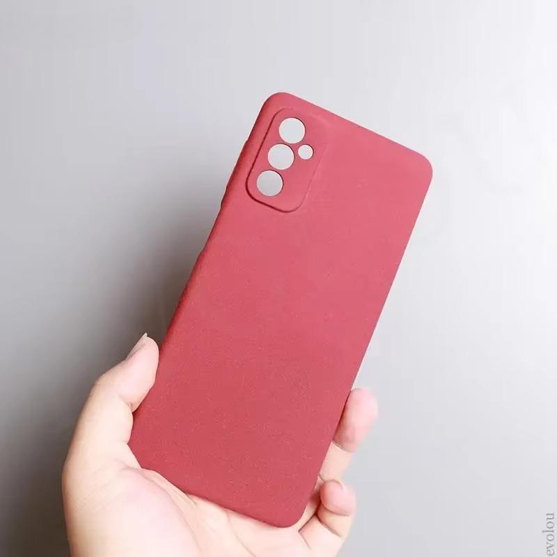 

Ультратонкий матовый песчаный мягкий чехол для Samsung Galaxy A56 A36 A26 A16 A06 A55 A35 A25 A15 силиконовые защитные чехлы для объектива for Samsung A54 5G красный