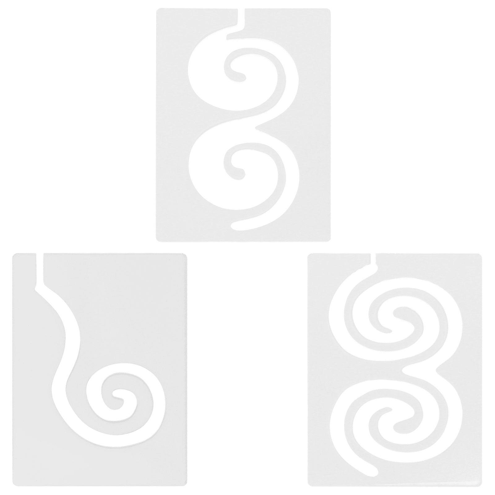 3pcs Quilting Template Free Motion Ruler Acrylic Quilting Template swirl Design Frames Sewing Ruler For Domestic Sewing Machine