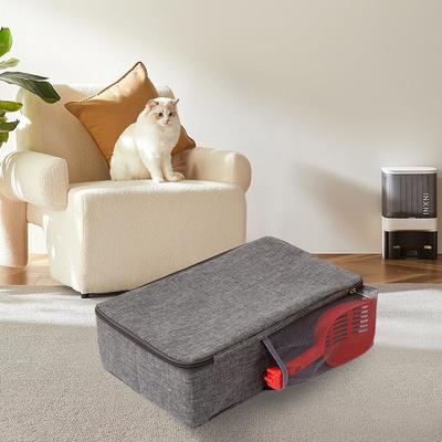 Foldable Portable Outdoor Cat Litter Box Made with Durable Oxford Cloth Lightweight Travel Kitten Puppy Toilet