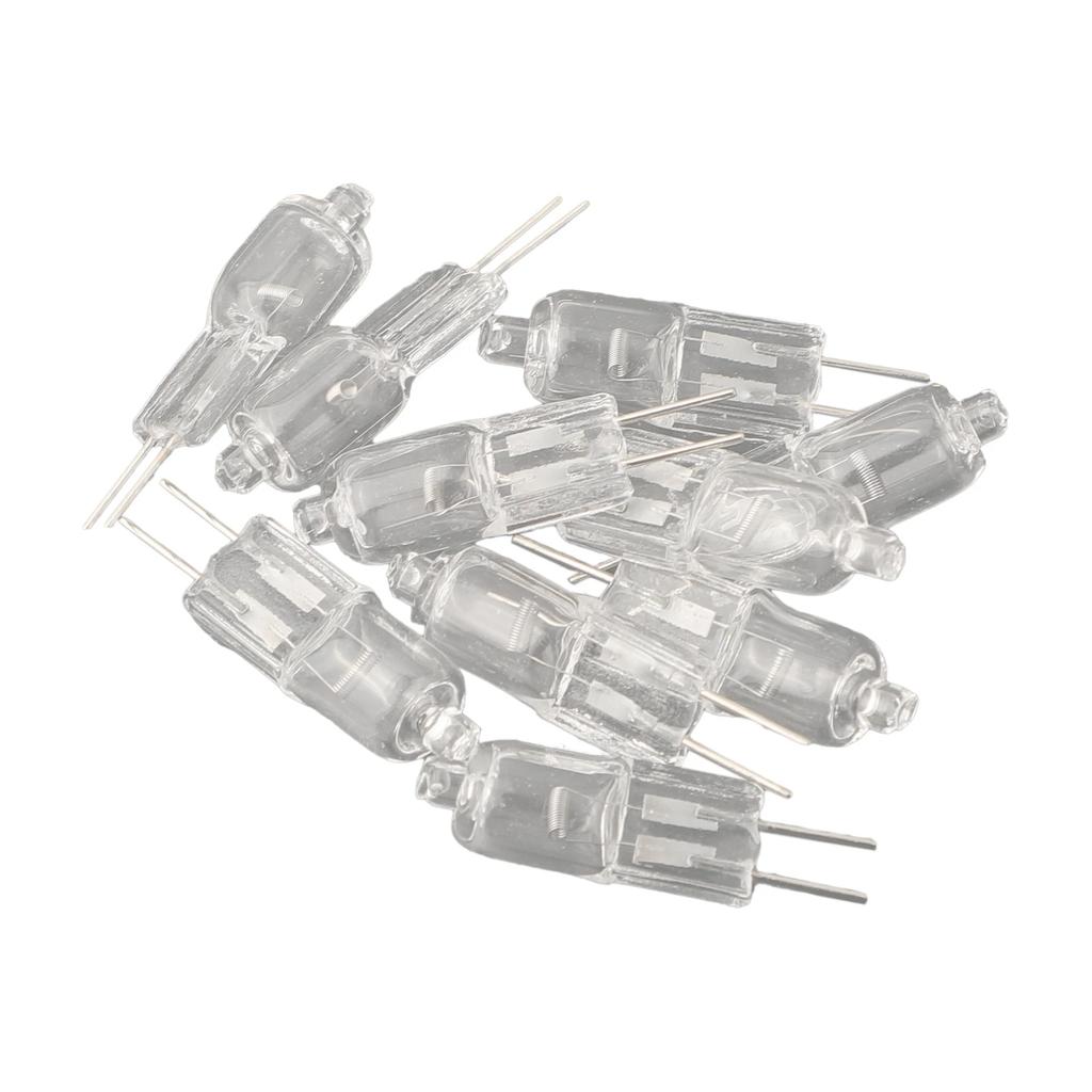 10pcs Halogen Lamp Bulbs G4 12V 5W/10W/20W/30W/50W Halogen Lamp 2 Pin Light Bulb For Fragrance Light Replacement Parts