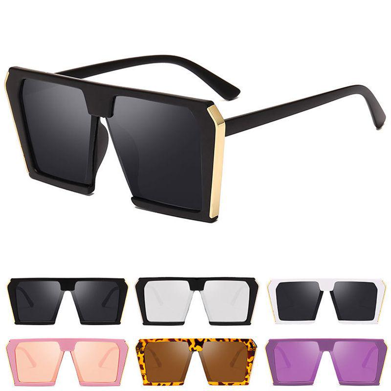Lunettes de soleil carrées surdimensionnées tendance dans des styles classiques et de créateurs avec protection UV400