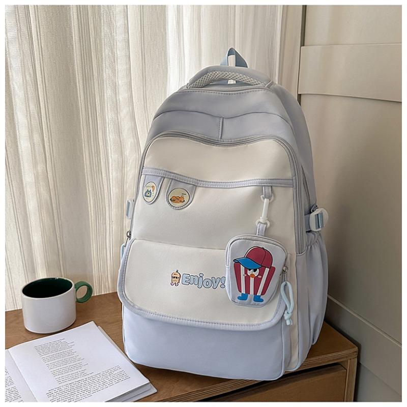 The new schoolbag is high-value, fresh and sweet, candy-colored backpack, lightweight and large-capacity backpack for junior high school students.