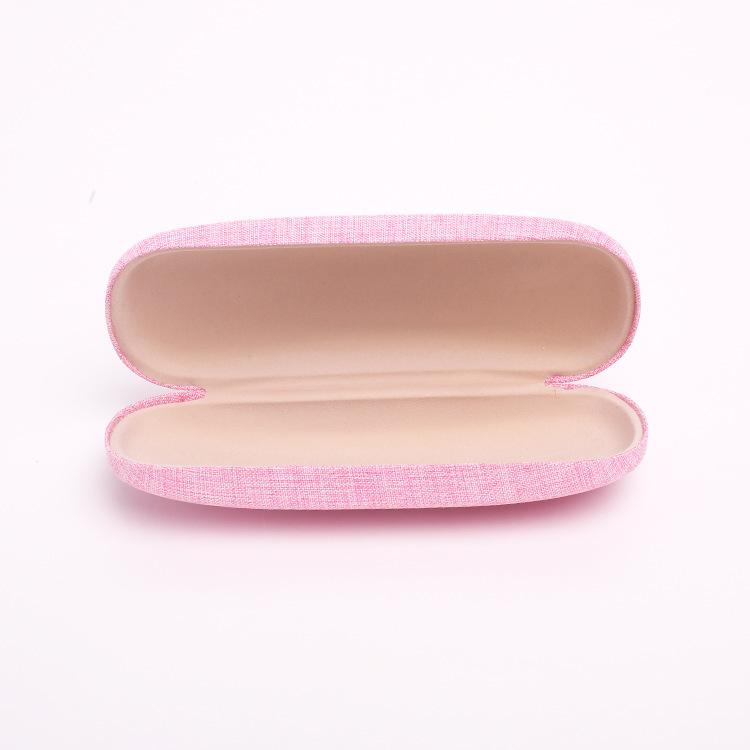 Hard Shells Case Metal Eyeglasses Case Sunglasses Case Linen Fabric For Store In Handbags Outdoor Activities Daily Use