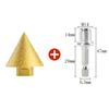 M14 Thread Diamond Beveling Chamfer Bit 38/50mm Cone Punching Expanding Drill Bit Grinding Wheel Ceramic Tile Chamferer
