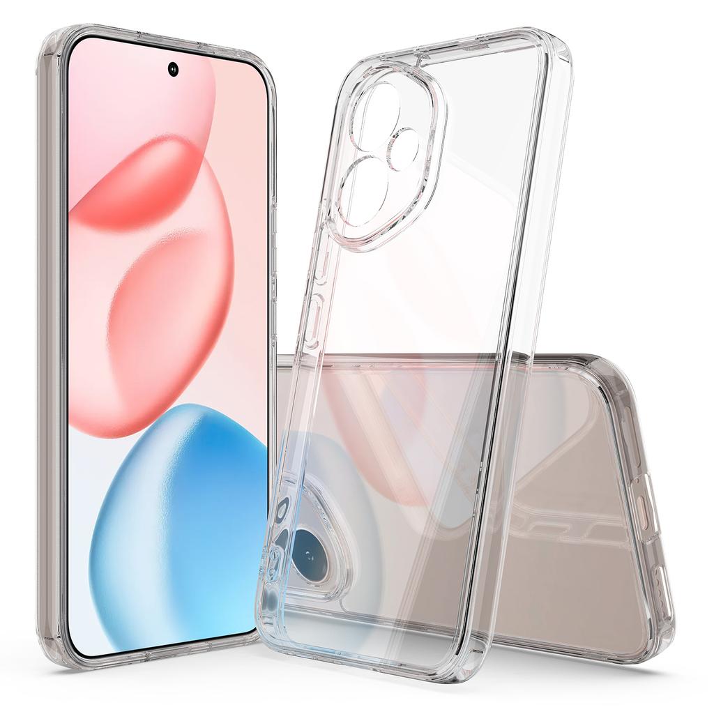 For Honor 400 5G (Global) Clear Phone Case TPU+Acrylic Shockproof Phone Back Cover