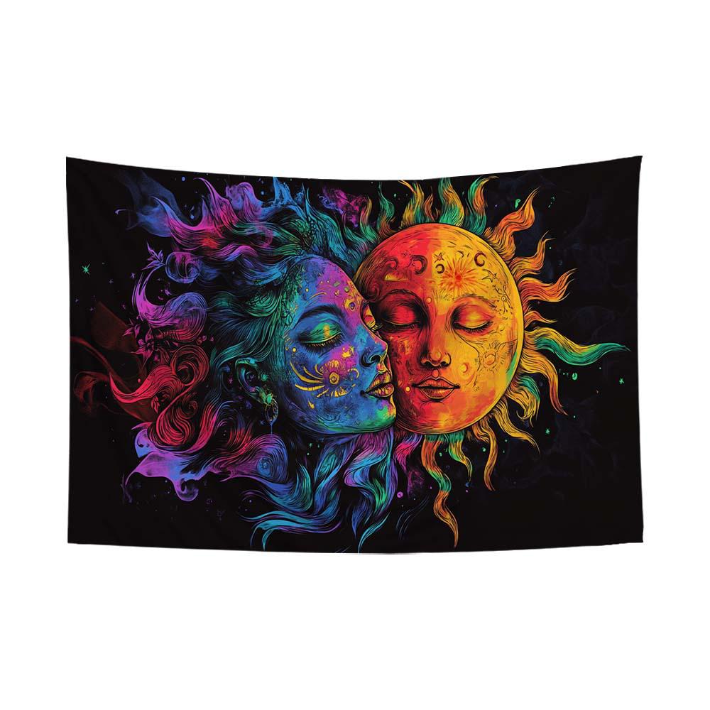 Fluorescent Festival Atmosphere Wall Hanging - Artistic Decoration Cloth