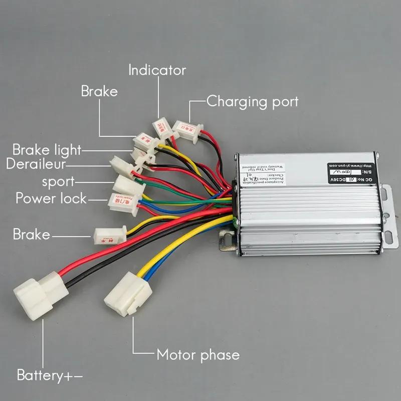 Controller per Bicicletta Elettrica 36V 48V 800W 1000W 30A CC a Spazzole Per E-Bike Scooter Skateboard Parte Adatta Batteria Motore Parte Motore