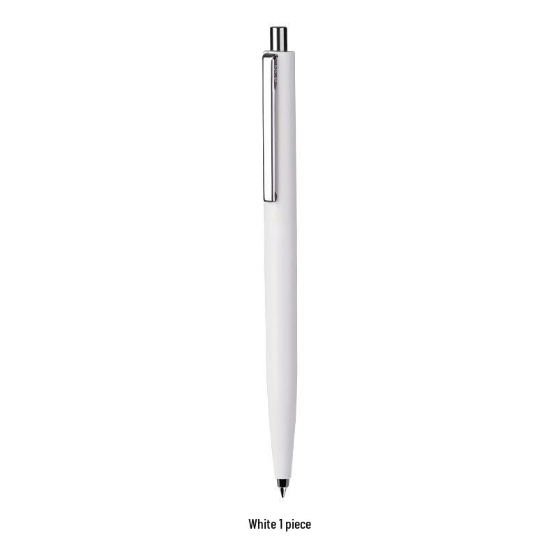 Three-Pack Retro Push-Button Pens: Slim Barrel, Neutral Colors, Logo Customizable; Ideal for Students, Offices, and Promotions.