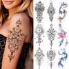1 Foaie Henna Mandala Floare Lotus Tatuaje Temporare Pentru Femei Adulți Bijuterii False Autocolant Tatuaj Rezistent la Apă Pictură Body Art