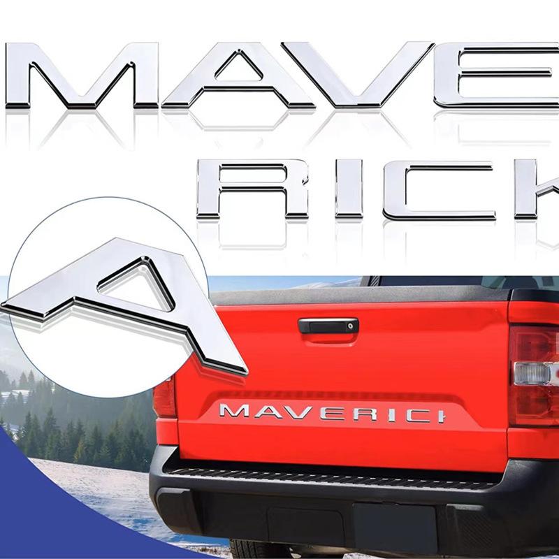 AAANT1 Suitable for Pickup Ford Maverick Tremor Rear Trunk English Letter Sticker Groove Decorative Word Sticker
