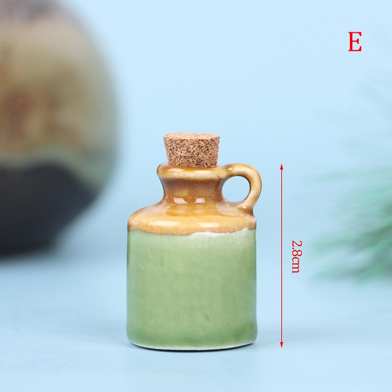 1:12 Dollhouse Miniature Ceramics Jar Seasoning Jar Kitchen Toy Home Decor