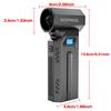 Car Snow Removal Turbo Blower Strong Blowing Jet Fan Portable 4 Gears Adjustable Type-C Charging 140000RPM LED Light Electric Air Duster