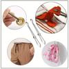 2-piece Ultimate Elastic Thread Tweezer Set - Self locking Design, Easy Belt Sewing Tool, Suitable for Handicraft Enthusiasts