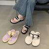 The Years Are Quiet! Fairy Wind 2025 Summer New Soft Bottom Flat Heel One Pedal Comfortable Slippers Woman