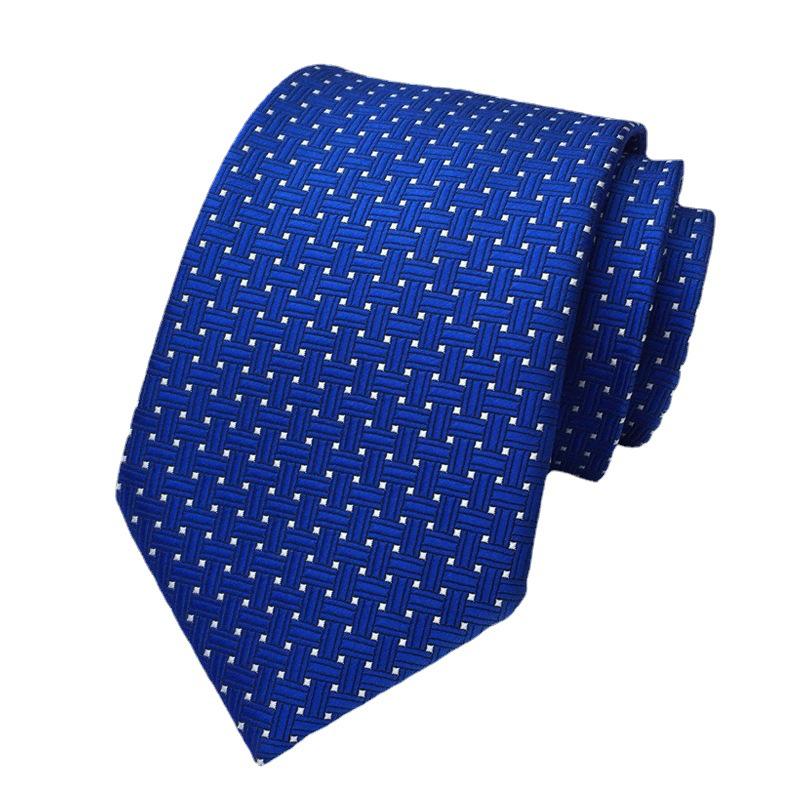 Classic Men's 8cm Plaid Polyester Tie
