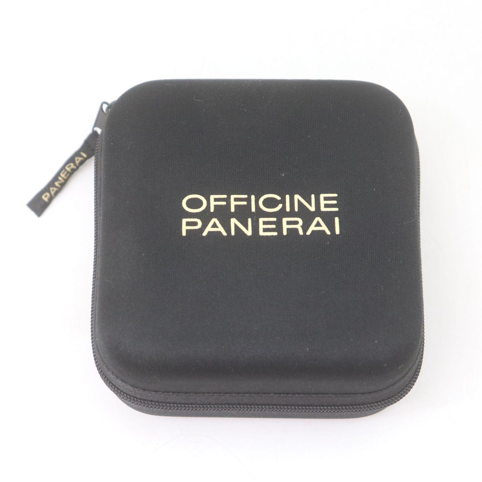 Used IT2AHQ98M0ZQ PANERAI Box Travel Case Clock Watch Case Zipper Black Logo Brand