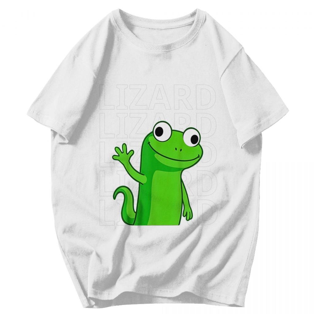 Men T Shirt Lizard Meme Cute Idea Y2K Graphic Quality Unisex Clothing T Shirts