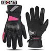 Winter Windproof Waterproof Motorcycle Skiing Outdoor Riding Gloves Men Women Thick Thermal Long Cuff