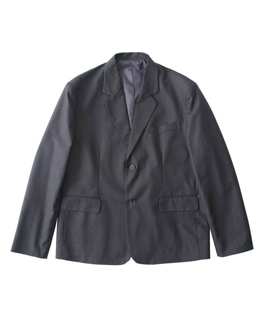 Analog Mood Tr Oversized Blazer Set-Up (Charcoal)