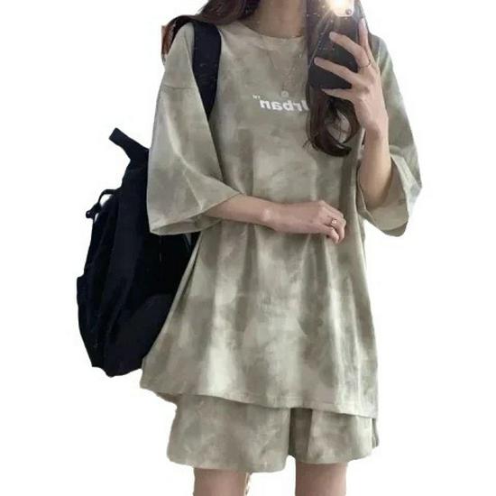 Women's Summer 2024 Sports Suit: 5-Color Two-Piece Set with Top and Shorts