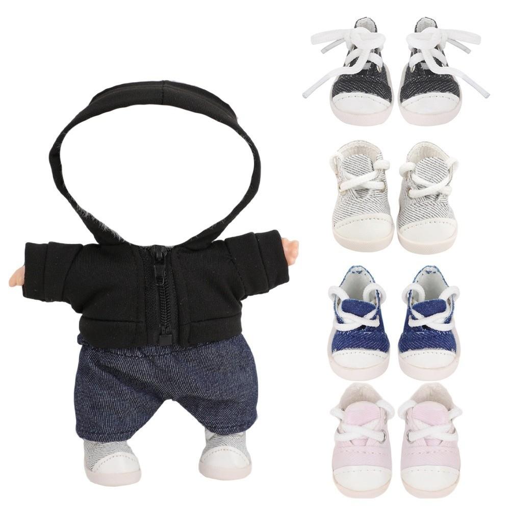17cm Doll Cute Sneakers Canvas Material Doll Accessories Multiple Styles Doll Wear  Cotton Doll