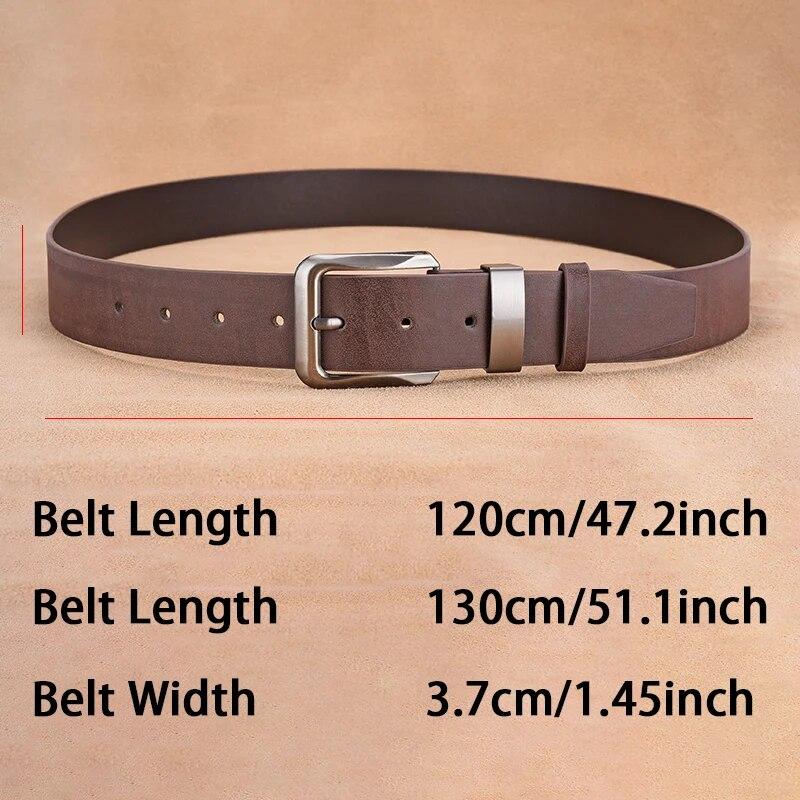 Men's Belt Metal Needle Buckle Belt Business Or Leisure Trend Authentic High End Belt Paired with Jeans Work Wear Belt Plus Size
