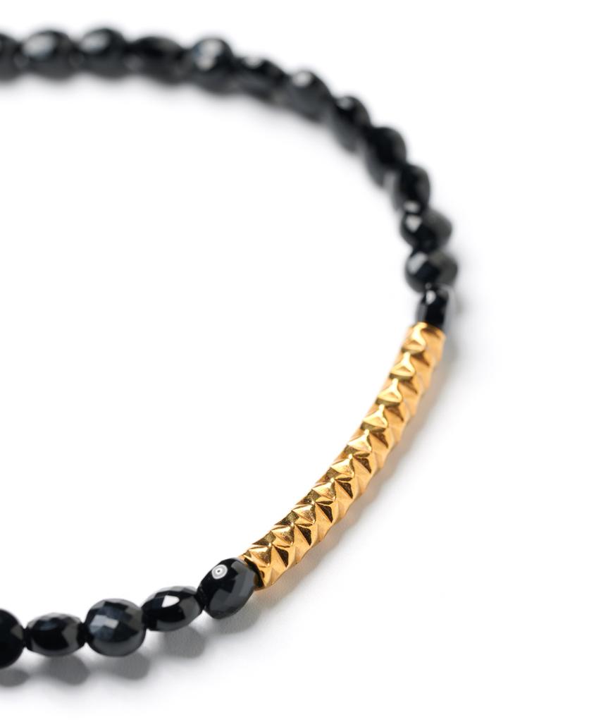 Polalita Black Gold Point Bracelet (Plt-Br-070_Bk)